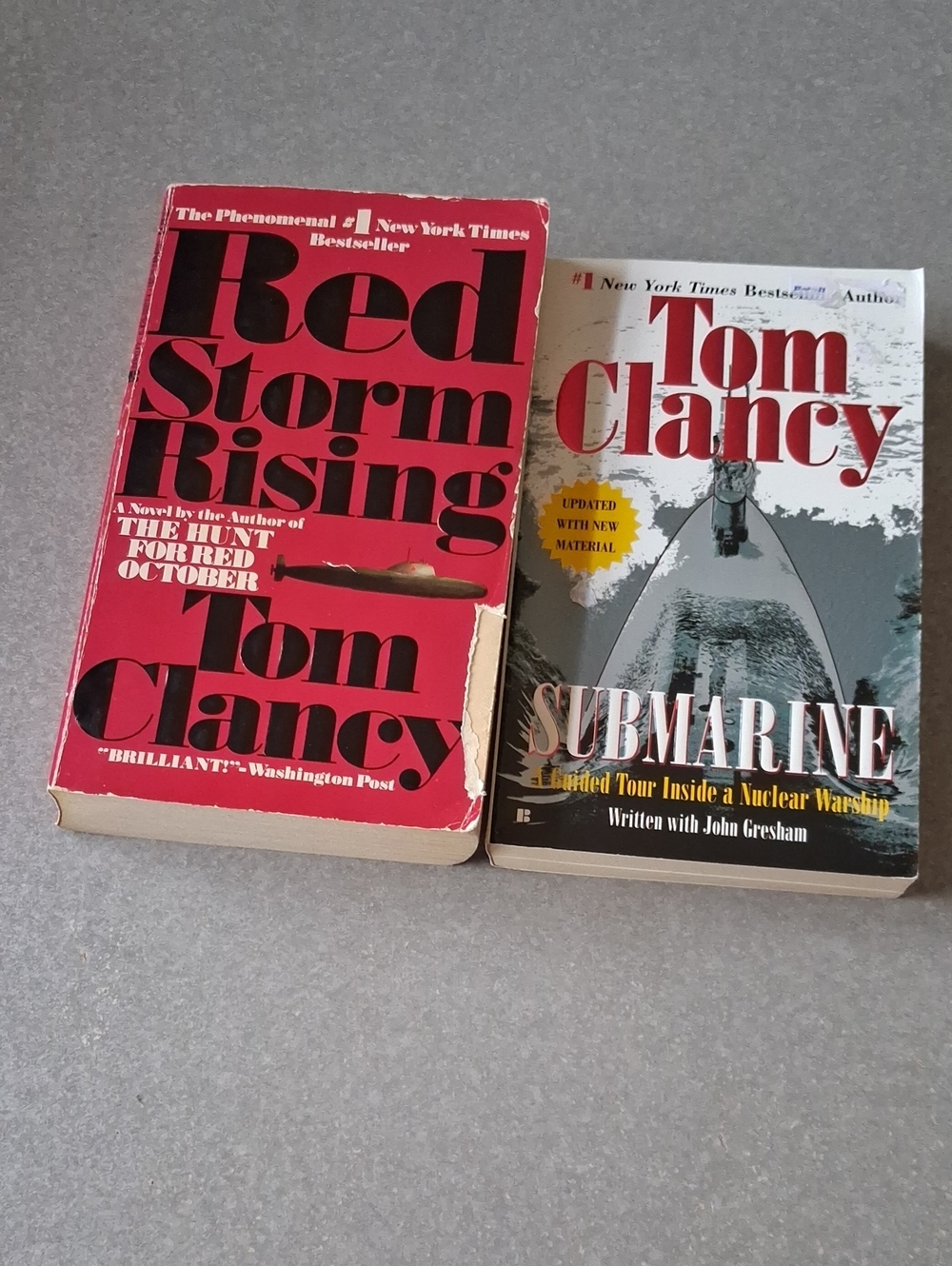 Tom Clancy Paperback Book Bundle Of 2